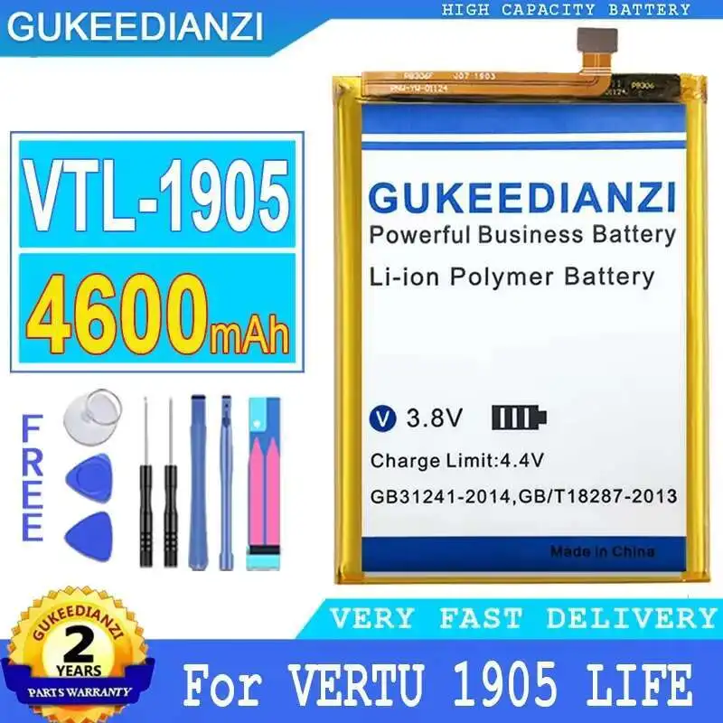 

Vtl-1905 Для Vertu 1905 Life 4600 мАч долговечный аккумулятор для мобильного телефона