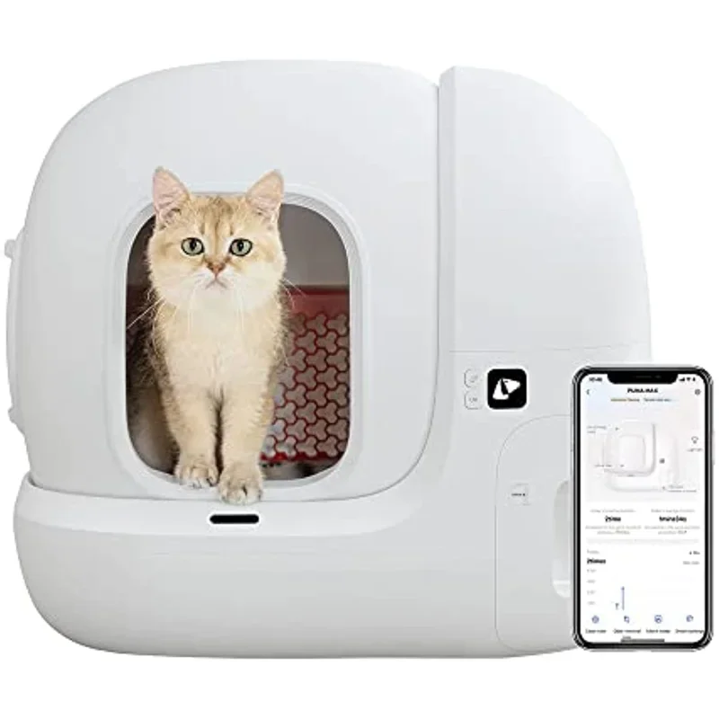 Global Version PETKIT PURA MAX Cat Litter Box Automatic Self Cleaning Toilet for Cat Wifi Large Sandbox Cat Arenero Gato Cerrado