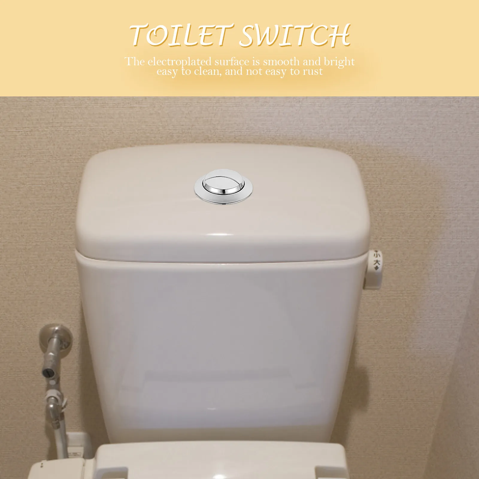 

Комплект из 4 кнопок для унитаза, гальванизированные, нержавеющие, для сливного бачка, удобные для домашнего использования