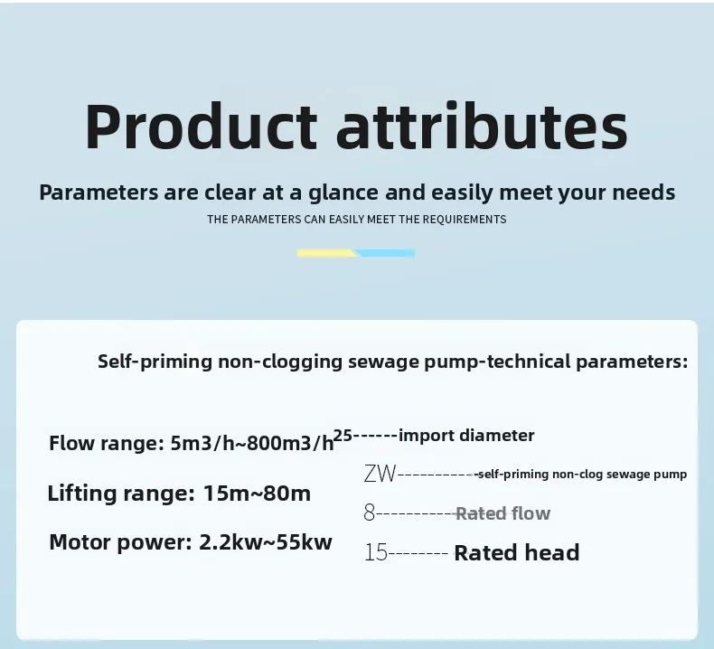 Self-priming water pump, stainless steel farmland irrigation centrifugal pump