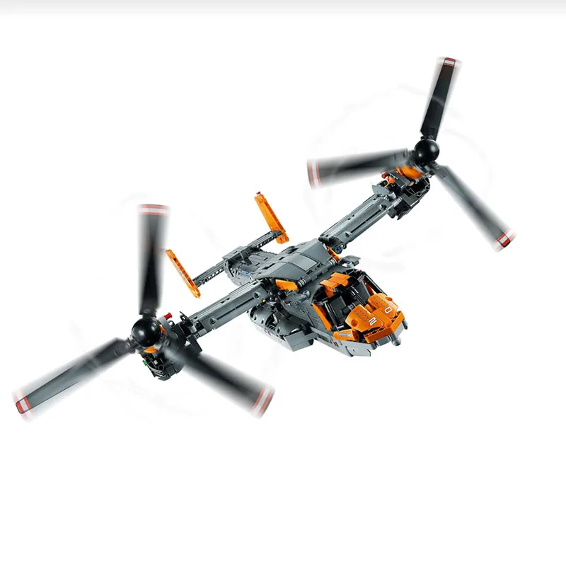 

Новинка 2025 года 42113 MOD V-22, модель дисплея вертолета за кордоном, MOC, строительные блоки, красный истребитель, кирпичи, игрушки, космический подарок