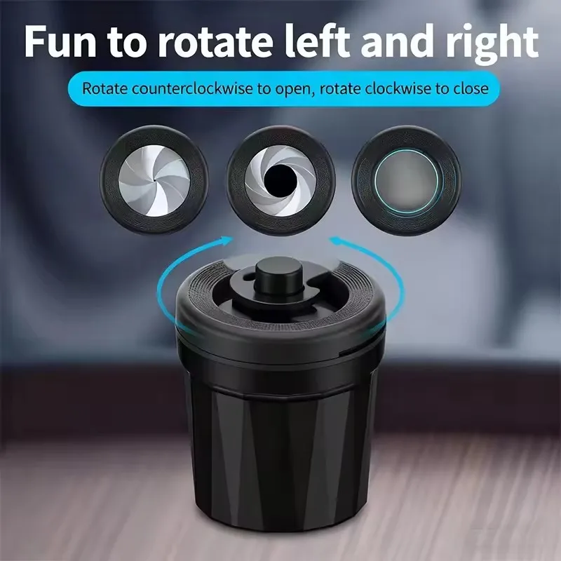 

Universal Car Ashtray: Rotating Opening Lid, Fireproof & Leakproof – Practical Accessory for Cars, Trucks & Various Vehicles