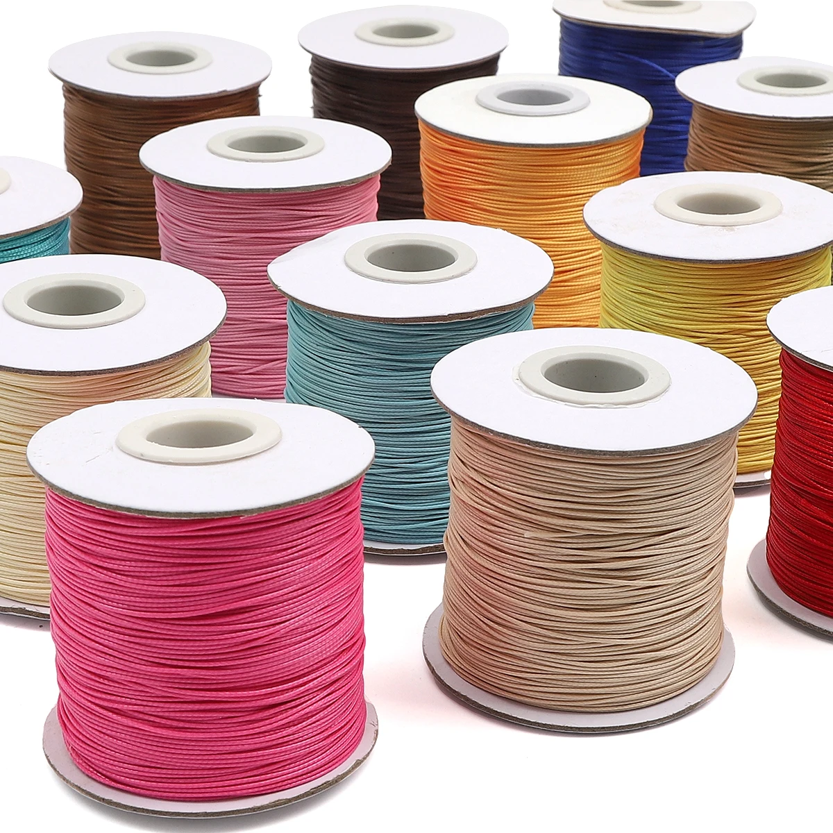 

0.5mm Korean Waxed Cotton Cord (Thread/String/Rope) - DIY Jewelry Making (Bracelet/Necklace/Macrame) 10m/roll