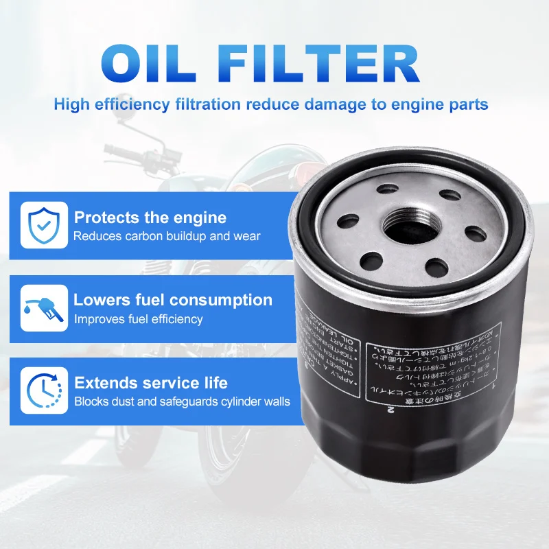 Motorcycle Oil Filter for Har-ley David-son FLD Switchback FLDE Deluxe FLFB Fat Boy FXCWC Softail FXBB Street Bob