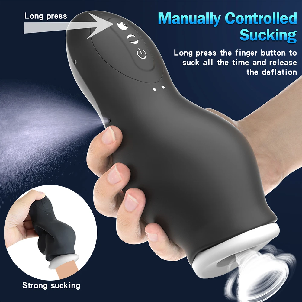 

2023 Male Sucking Masturbation Cup Automatic Vibrating Blowjob Realistic Vagina Masturbators Adult Sexy Toy for Men Gay Sex Shop