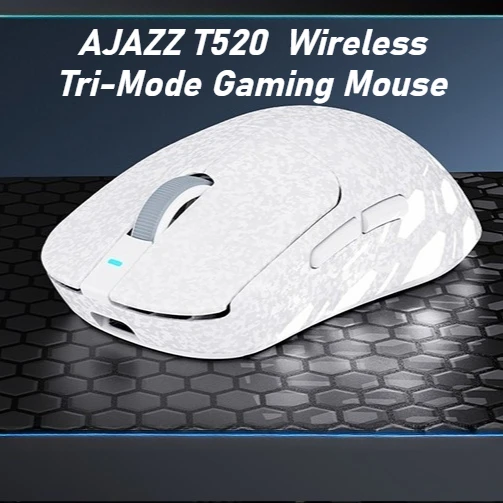 

AJAZZ T520 Gaming Mouse Wireless Bluetooth Tri-Mode Carbon Fiber Shell Mice Custom Lightweight Paw3311 Mouse Gamer Accessories