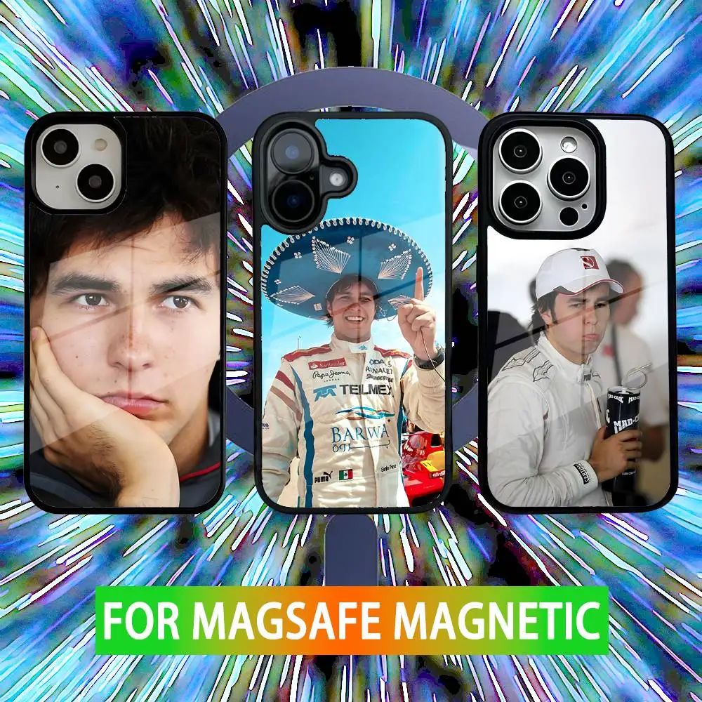 

Driver S-Sergio 11 P-Perez Phone Case For iPhone 16,15,14,13,12,11,Pro,Max,Plus,Mini,SE New Magsafe Magnetic Wireless Charging