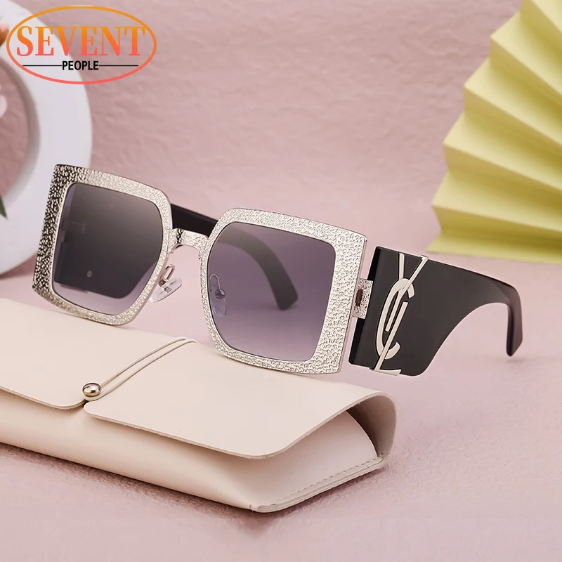 

Oversized Square Sunglasses Women 2024 Luxury Brand Designer Fashion Big Frame Windproof Sun Glasses For Unisex Vintage Eyewear