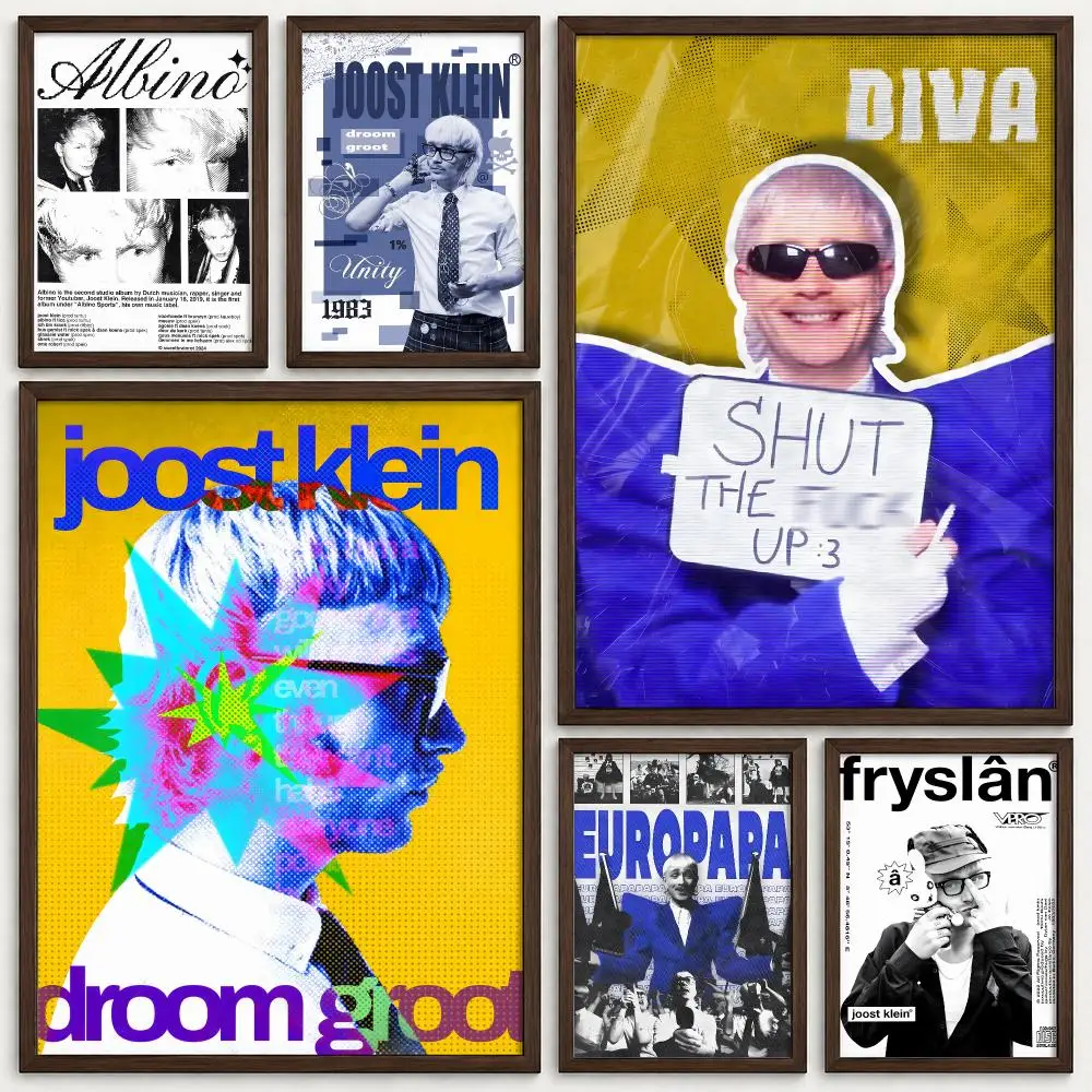 Singer Joost Klein Poster Self‑Adhesive Waterproof PP Poster Coffee House Bar Wall Art Sticker Room Home Decor