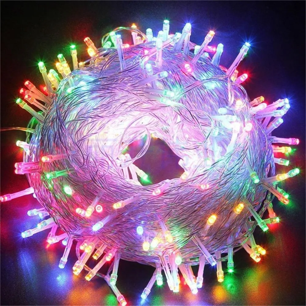 20m 30m 50m 100m Led String Fairy Light Christmas Lights 8 Modes Garland Lights For Wedding Party Holiday Lights Decorative