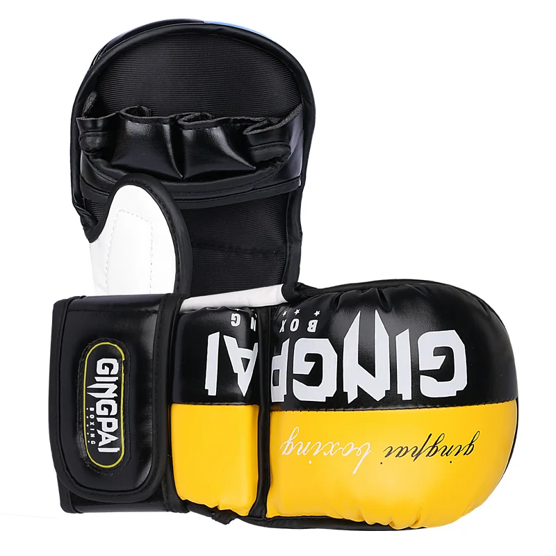 Professional MMA Half-Finger Fighting Boxing Gloves Thickened Sanda Free Fighting Mixed Martial Arts Training Gloves