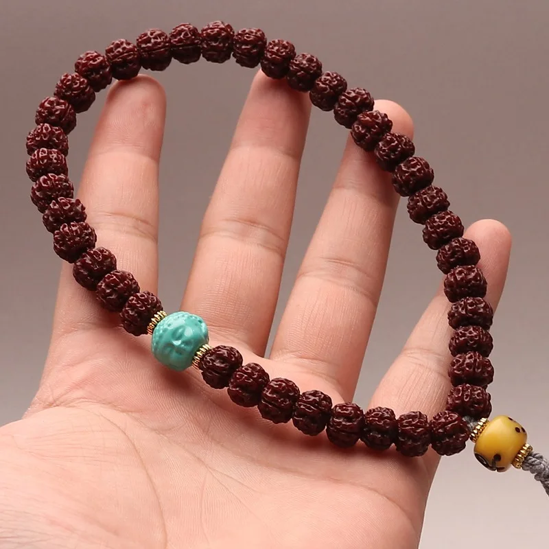 Natural Jingang Pipal Tree Seed Handheld Hand Pieces Pliable Temperament Brushed Patina Jadified Buddha Beads