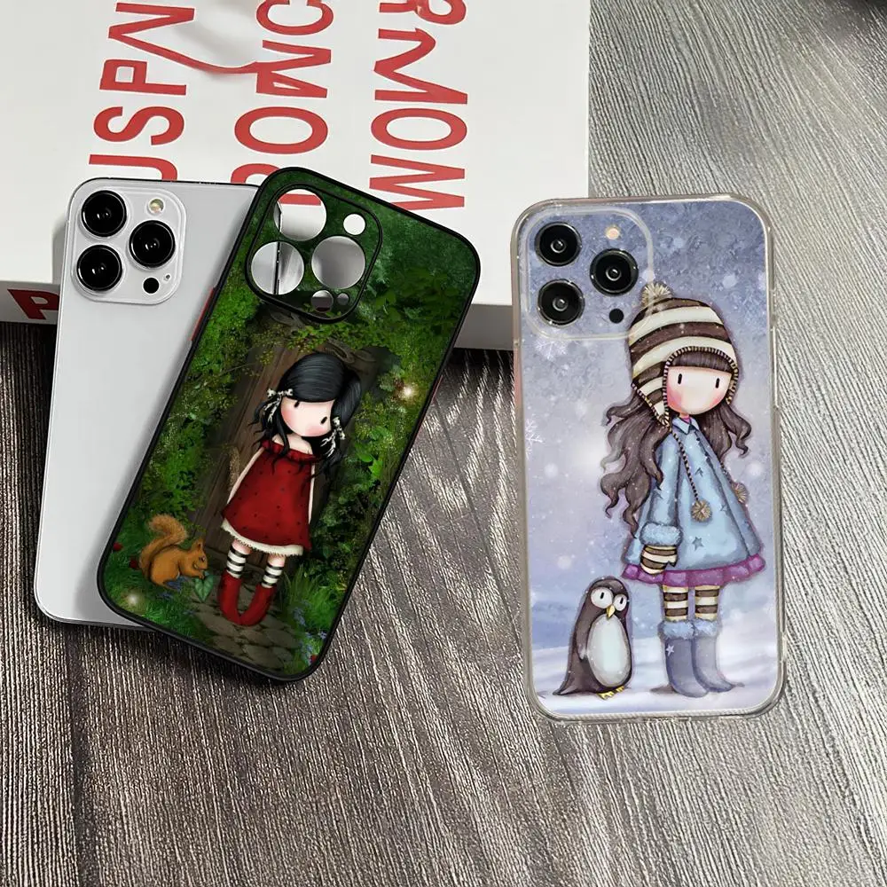 Gorjusses cute doll Santoroes Phone Case for iphone 16 15 14 13 Pro Max Mini 11 12 Xr X Xs 7 8 Plus Cover