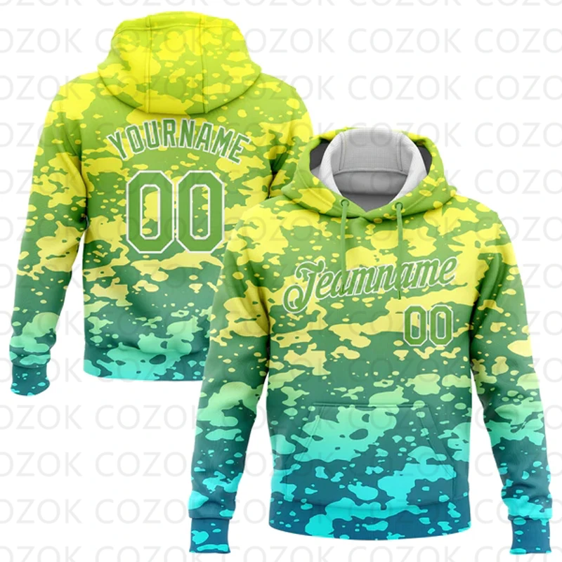Customized Hoodie Splash-ink pattern Color Jersey 3D Printed  Unisex Pullovers Hoodie Casual Sweatshirts