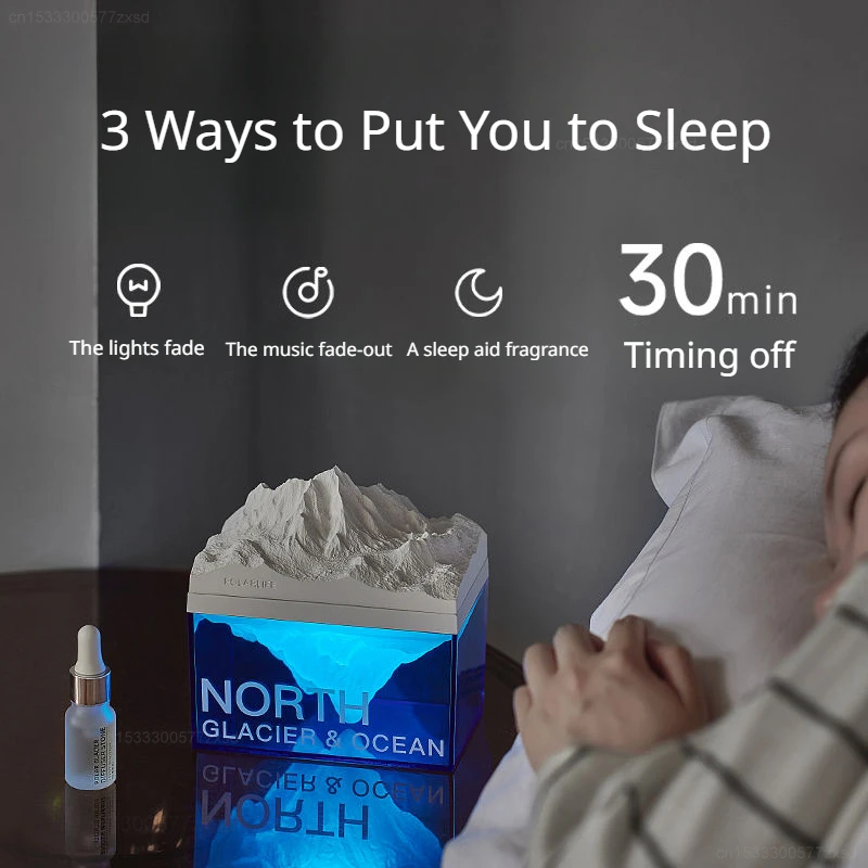 ไฟสำหรับการนอนหลับยามค่ำคืนของคุณเครื่องพ่นอโรมาปรับกลิ่น pelindung Mata ได้สำหรับผ่อนคลายน้ำมันหอมระเหยเพื่อสร้างบรรยากาศการนอนหลับ