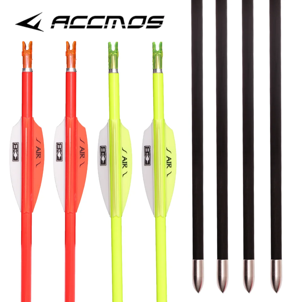 6/12/24pcs id4.2mm Pure Carbon Arrow 32inch Spine 400 500 600 700 800 900 1000 For Archery Compound /Recuvre Bow Shooting