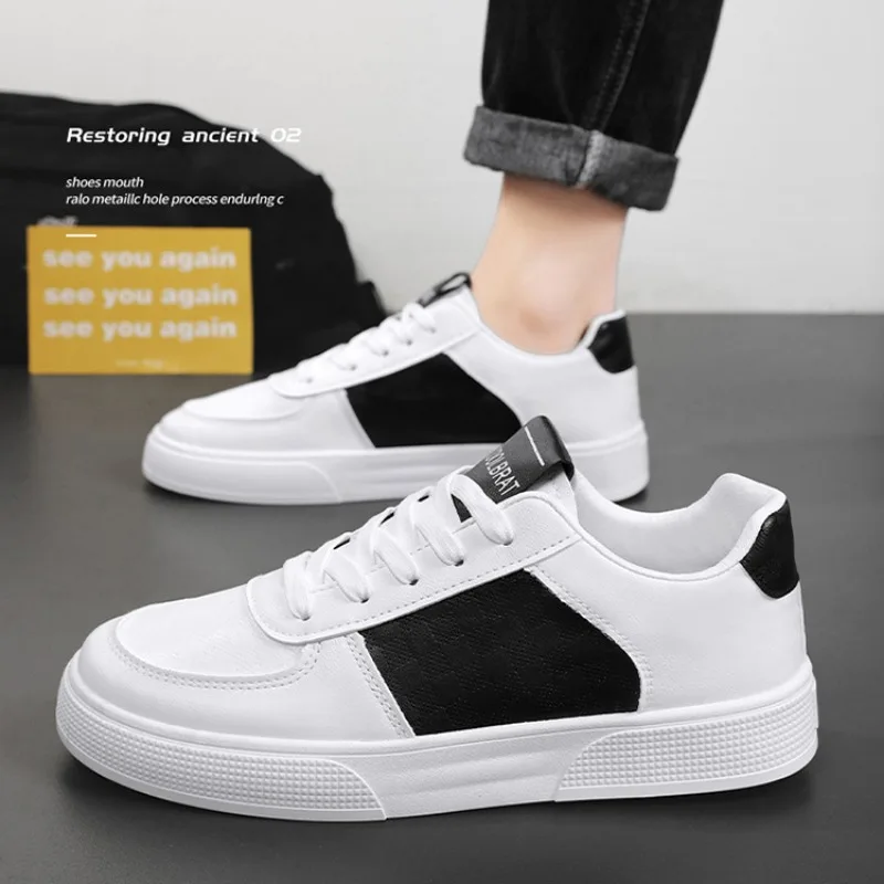 Herenschoenen Mode Comfortabele Sneakers Anti Slip Slijtvaste Sneakers Voor Heren Platform Gevulkaniseerde Schoen Zapatillas De Hombre