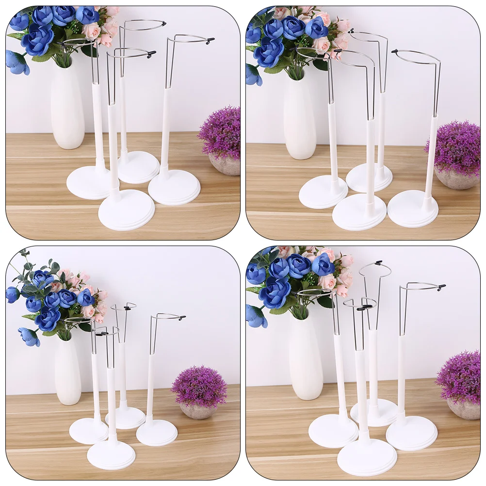 8 Pcs Support Frame Bracket Display Stand Bathtub Accessories Base Infant Toys White Dedicated