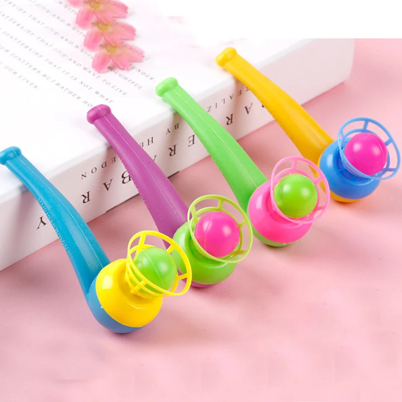 2Pcs Suspended Blow Pipe Blow Ball Rod Board Game for Children Balance Training Floating Blowing Ball Board Game Family Kids Toy