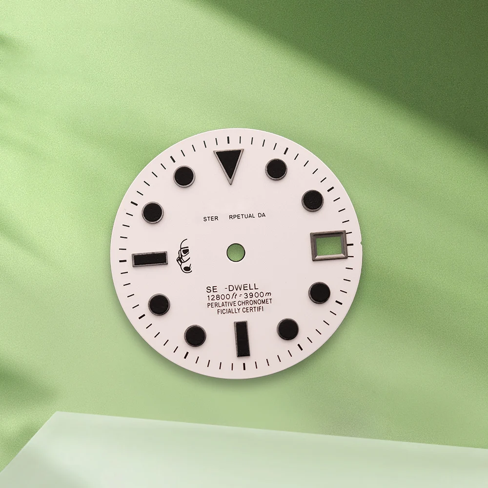 Mostrador de cavaleiro preto com logotipo s, 28.5mm, sem mãos, adequado para nh35/nh36/4r/7s, movimento automático japonês, acessórios de modificação de relógio