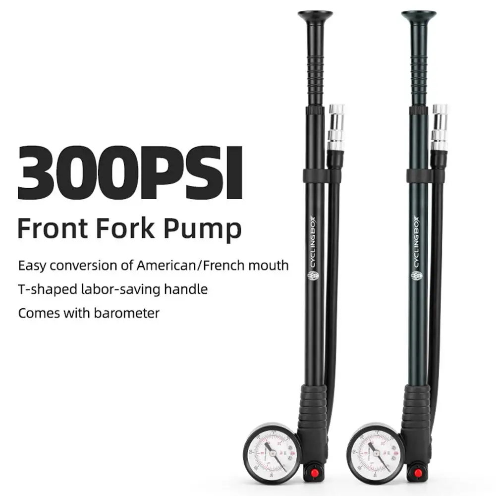 Bicycle Pump High-pressure Air Shock Pump For Fork Rear Suspension Cycling Air Inflator Road Bike Fork