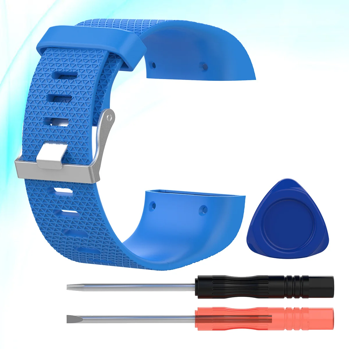 

Band Strap Tpe Wristband For Adjustable Sky-Blue Replacement Accessory For Fitness Accessories