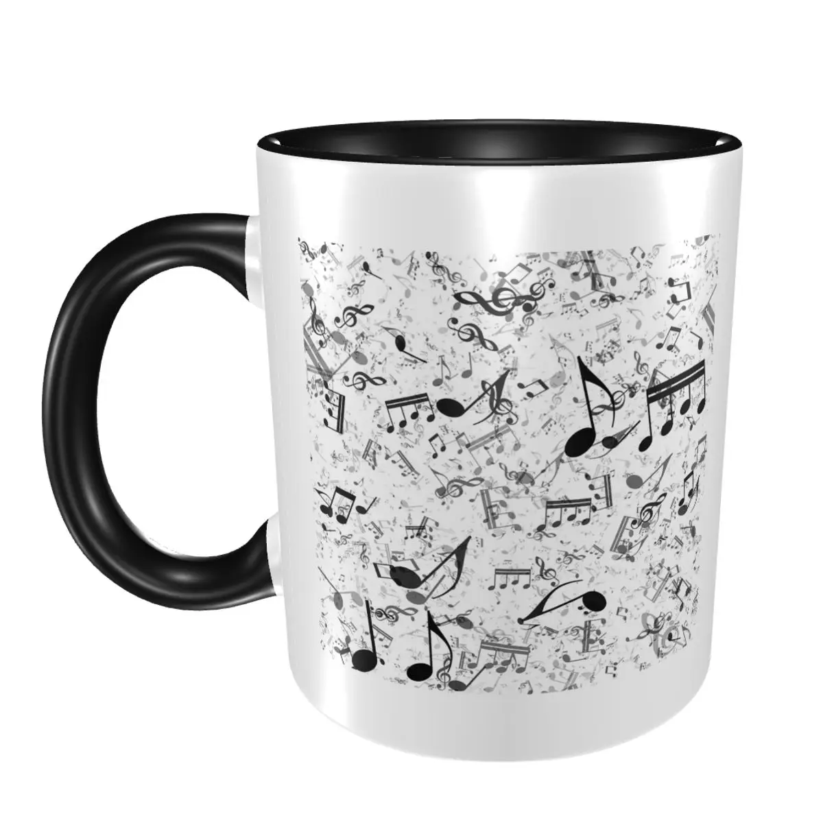 

Кружка с басовыми нотами, забавные керамические кофейные чашки, кружки для чая, чашка для молока, посуда для напитков, подарок для друзей