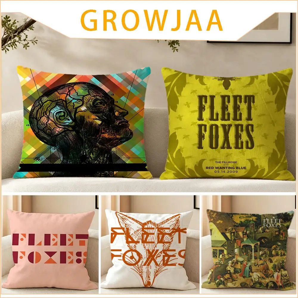 Band Fleet Foxes Cushion Cover Pillow Short Plush fresh natural Cushion for Living Room Bedroom Sofa Home Decoration