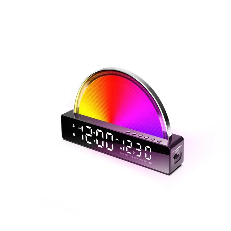

Bedside Radio Wake up Night Light Alarm Clock Digital Wireless LED Alarm Clock