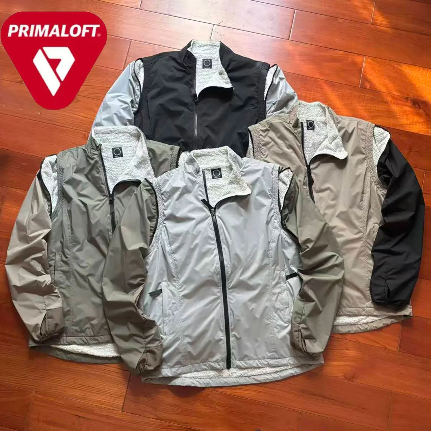 

2026 Уличная теплая ветрозащитная флисовая куртка-жилет Yamatomichi для спорта и активного отдыха