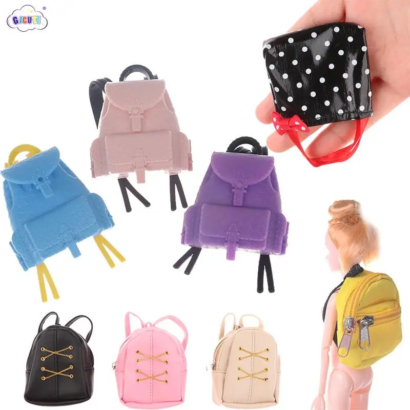 Fashion Miniature Doll Accessories Backpack For Dolls Toys Shoulder Bag Doll Accessories Purse Belt Bag Handbag