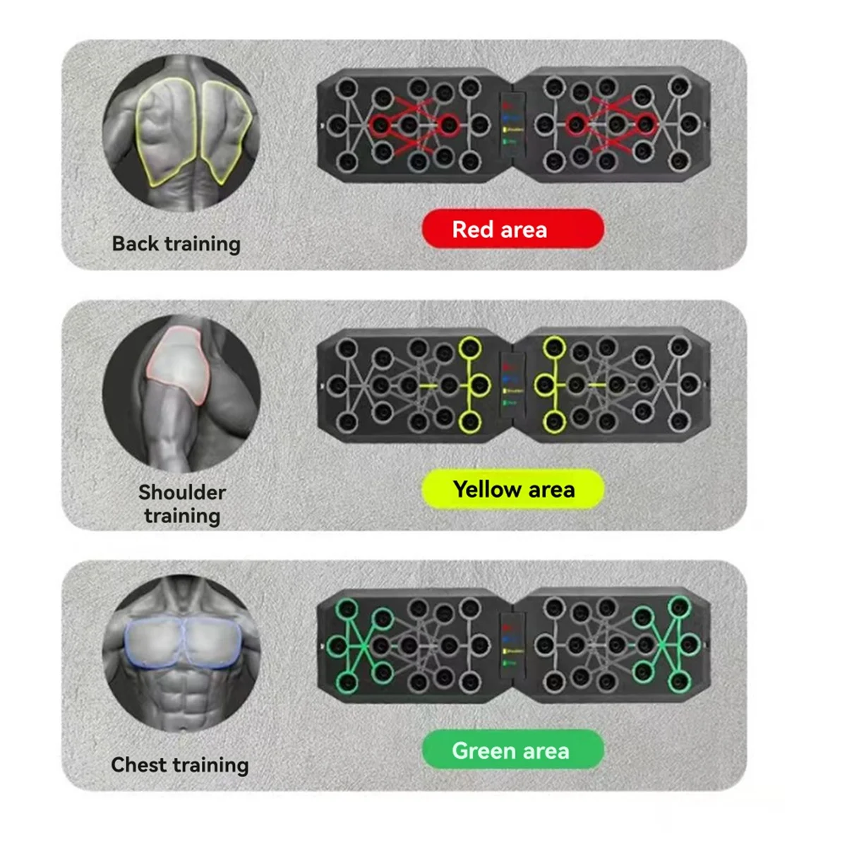 مجموعة لوحة رفع محمولة متعددة الوظائف AA74 مع مقبض معدات اللياقة البدنية لمعدات تدريب الصدر والذراع