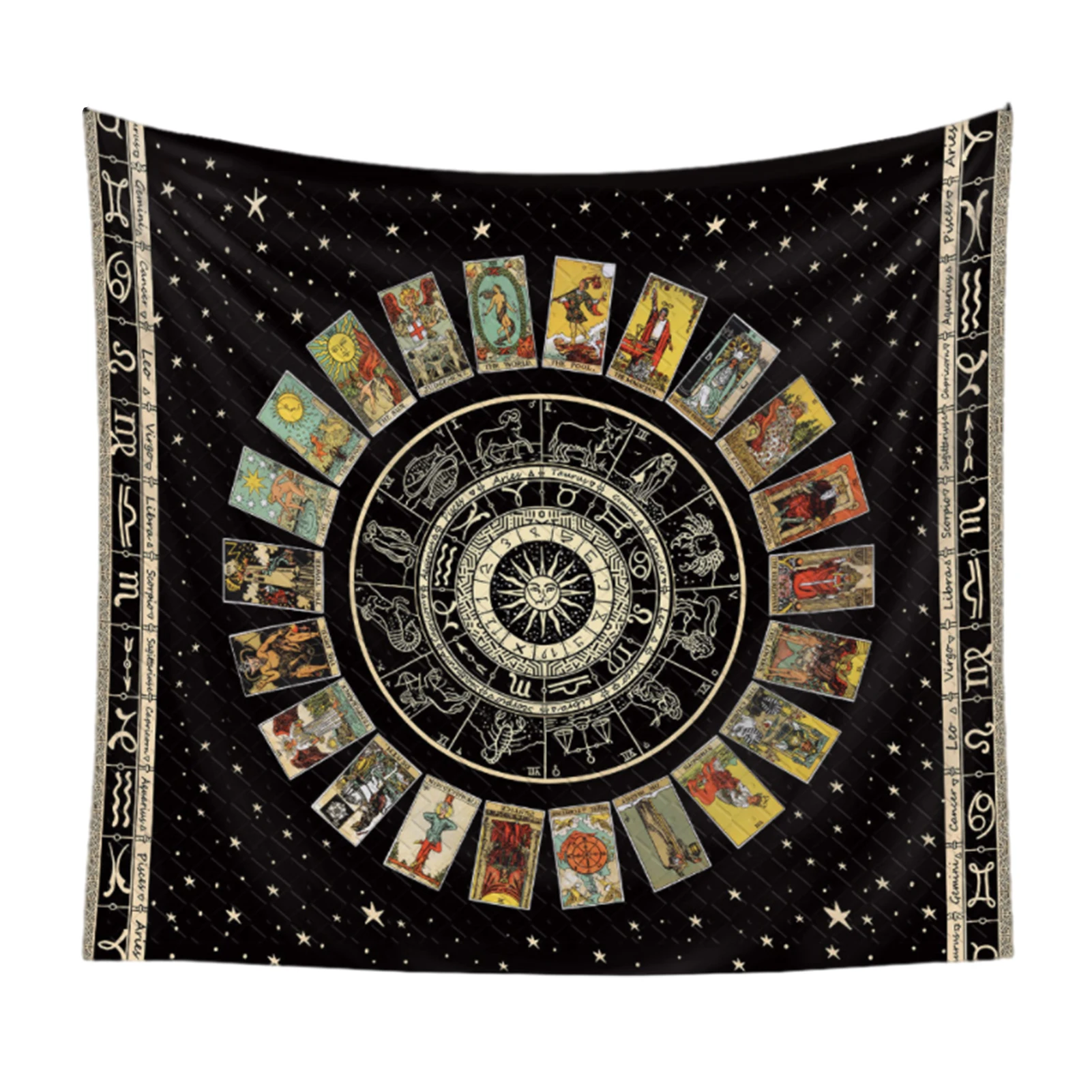 

Mandala Tapestry Wall Hanging Cotton Meditation Handmade Poster Tapestry Zodiac Tarot Card Blanket Wall Home Room Decoration #WO