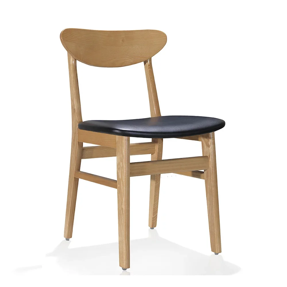 Nordic solid wood chair chain restaurant project tea restaurant fast food restaurant chair