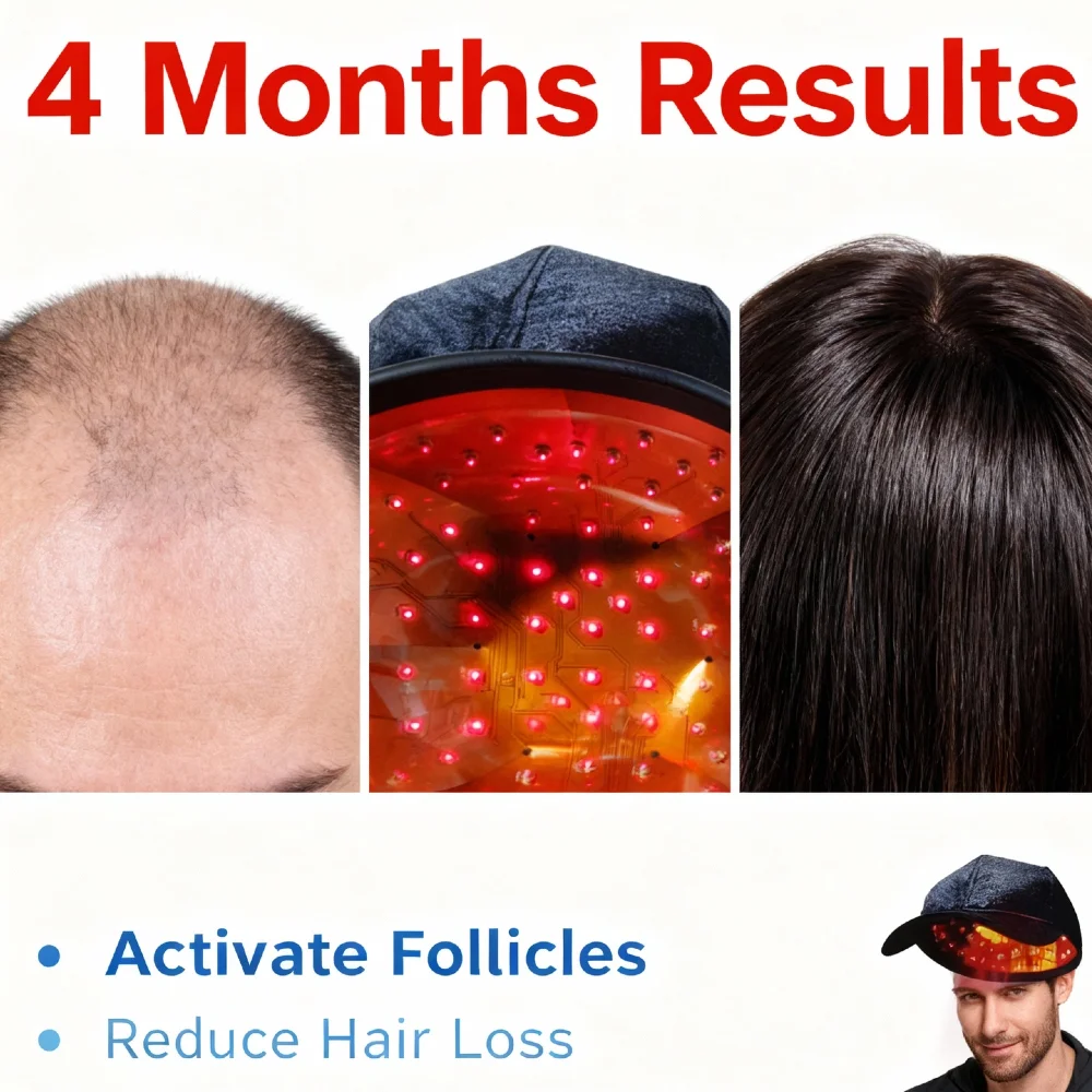 

Hair laser cap red light therapy hair laser light generator Portable red light hat cap hair growth products fast grow