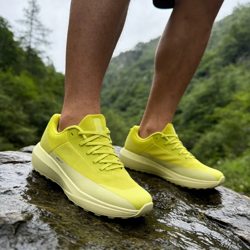 Trail Racing Running Shoes Cushion Breathable Mesh Stable Wearable Outdoor Hiking Carbon Plate Marathon Sport Training Sneakers