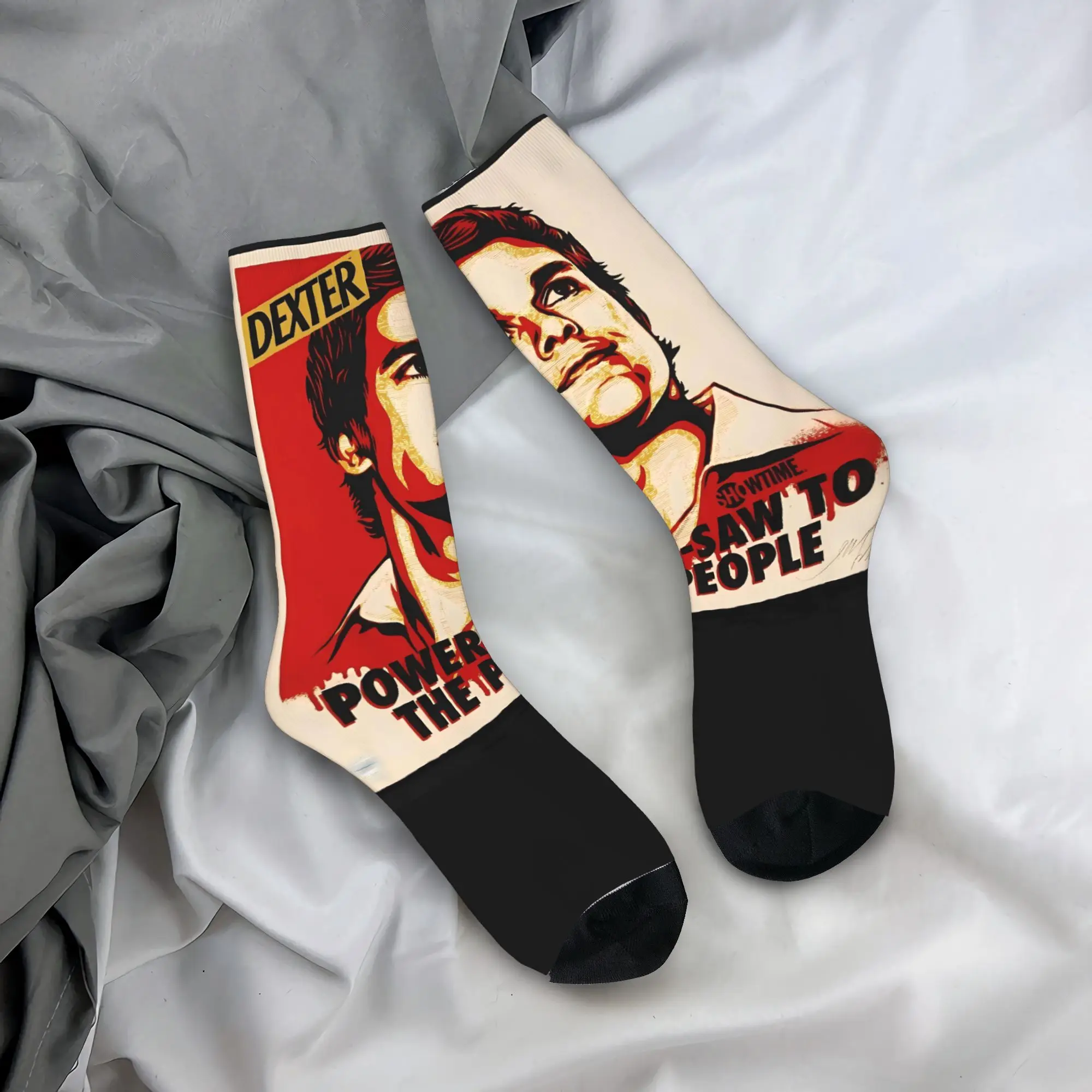 Men Socks Dexter Morgan TV Horror Stockings Spring Casual Comfortable Socks Design Cycling Anti Slip Socks