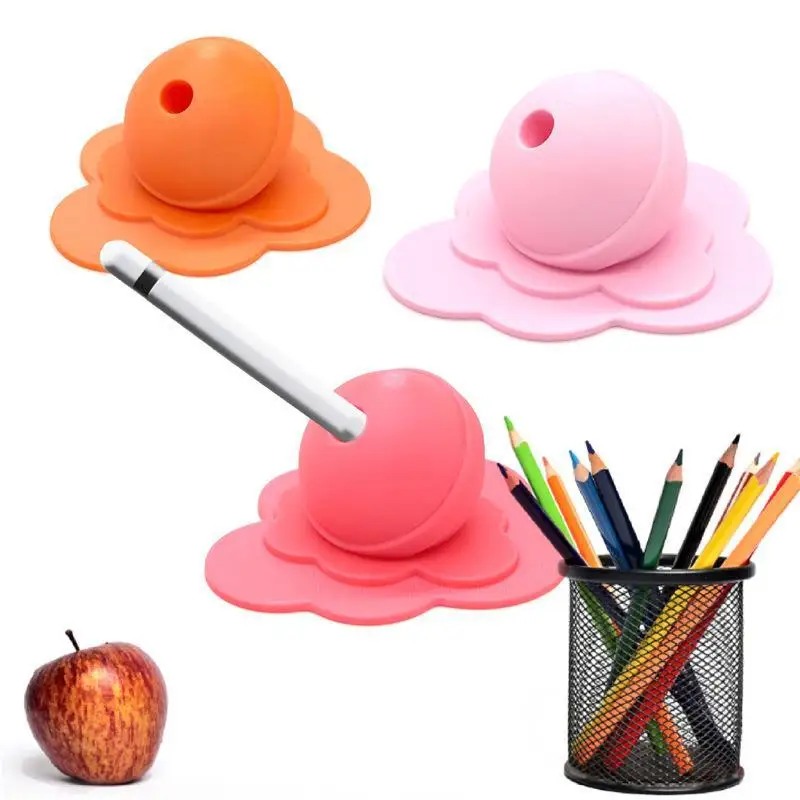 3D Printed Lollipop Shape Pen Holder Creative Pen Clip Desk Stationery Organizer