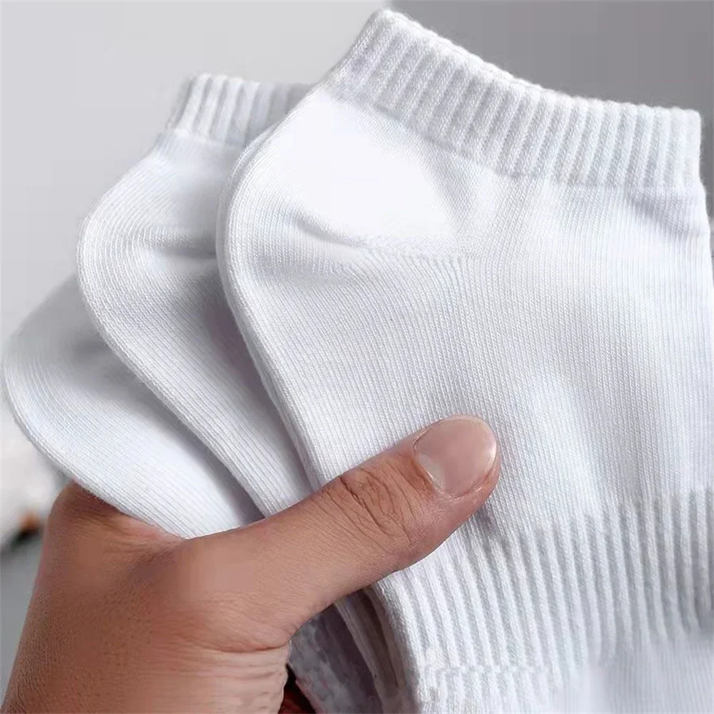 5/10 Pairs New High Quality Classic Business Breathable Male Cotton Short Socks Comfortable Men Women Casual Ankle Boat Socks