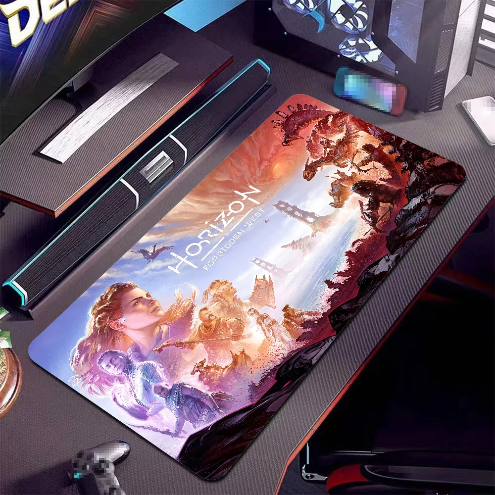 

Game Horizon Forbidden West Mousepad Large Anti-Slip Mouse Pad Stitched Edges Mat Durable Desk Laptop Gaming​ Keyboard Pad XXL