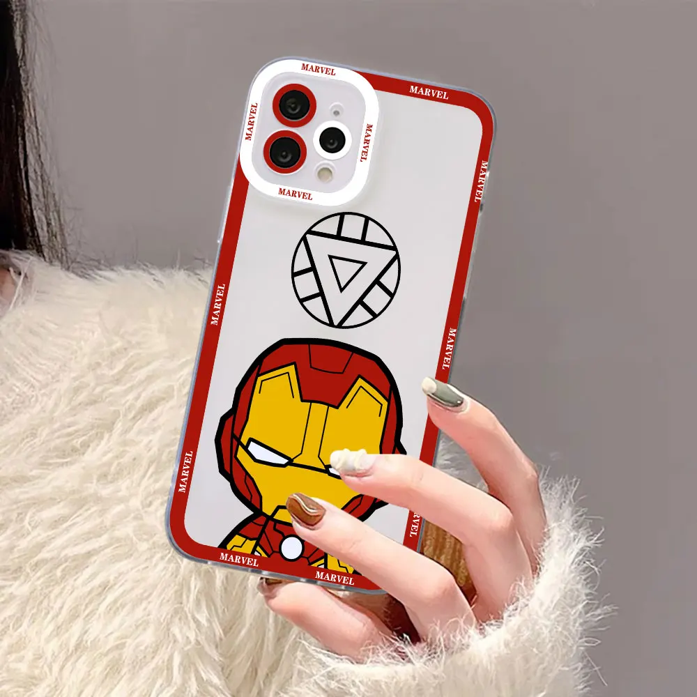 SpiderMan Iron Man Deadpool Cute Cover For VIVO Y76 Y53S Y51 Y51A Y50 Y35 Y33T Y33S Y31 Y30 Y27 Y22S Y21 Y21A Y21S Y21T Y20 Case