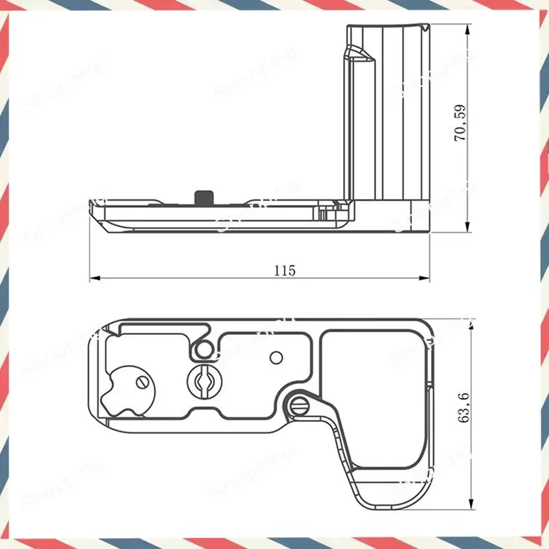 M20K Schnellwechselkäfig für Sony ZV-E10II Kamerakäfig M2 Holzgriff Schnellwechselplatte L-förmiges Zubehör Metallbasis