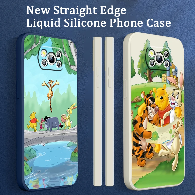 

Anime Disney Mini Liquid Left Rope For Xiaomi Mi Poco X6 X5 X4 X3 M6 M5 M5S M4 M3 F5 F4 F3 C65 C55 C40 Pro 5G 4G TPU Phone Case