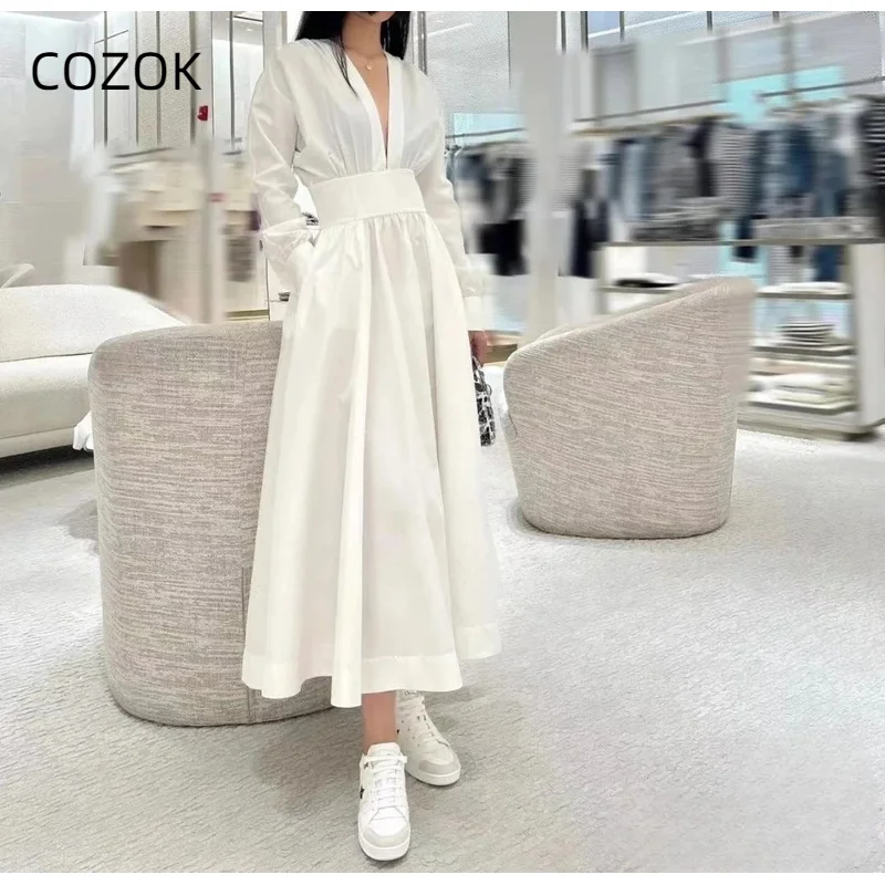 

2024 New Fashion Style V-neck Dress