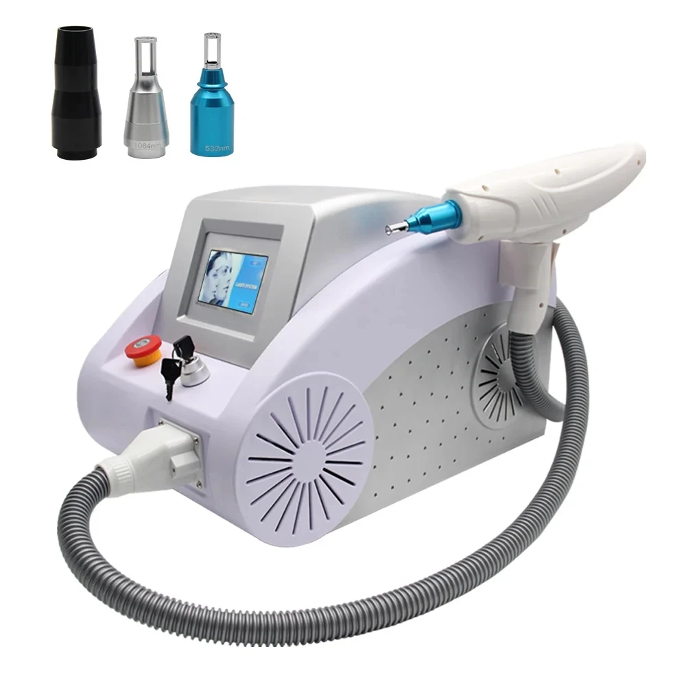 CE Portable q switch nd yag laser tattoo removal machine 1064nm 532nm 1320nm skin whitening pigment removal tattoo remover lazer