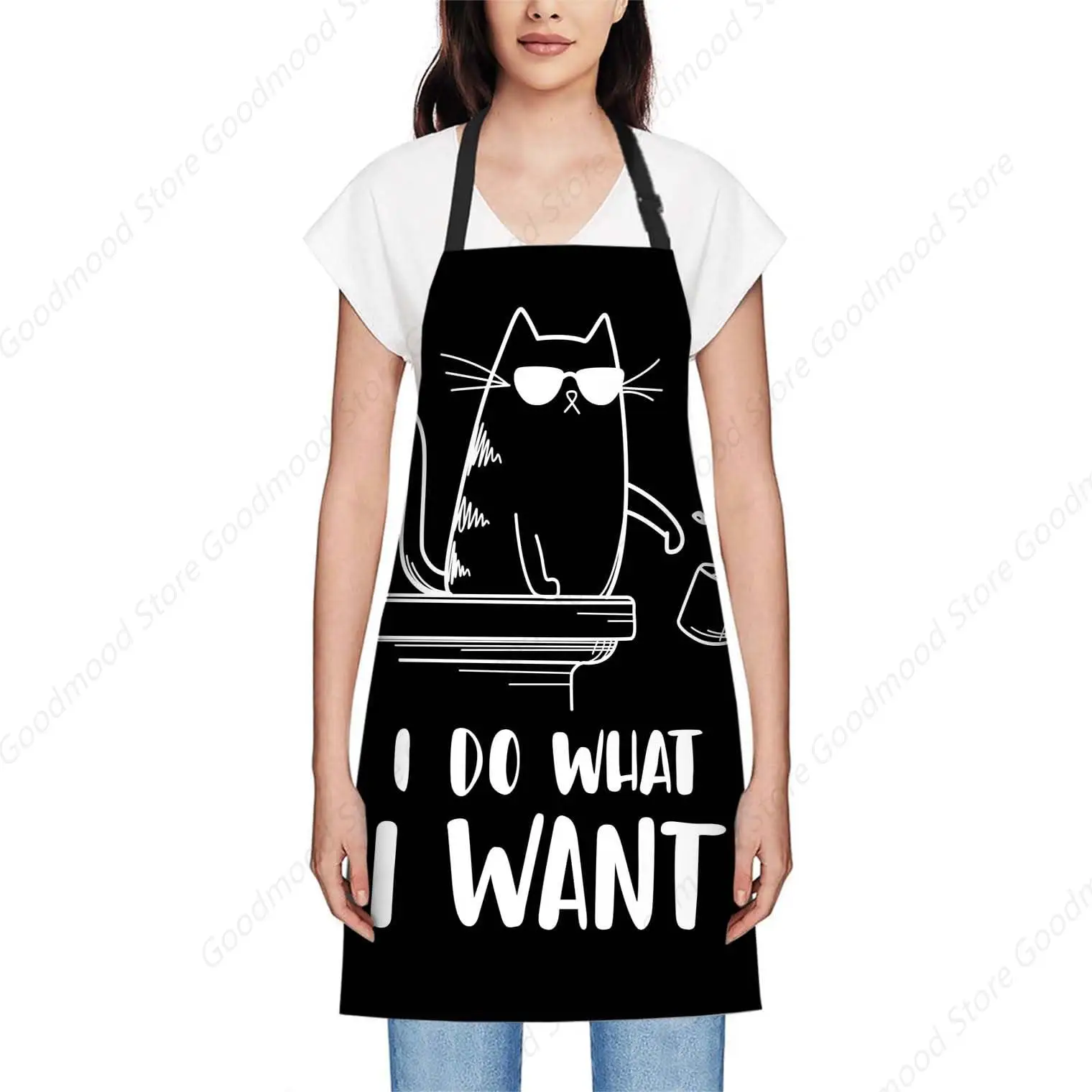 I Do What I Want Apron Adjustable Bib Chef Aprons Cooking Apron Unisex Women Men Aprons Perfect for Home Kitchen, Baking