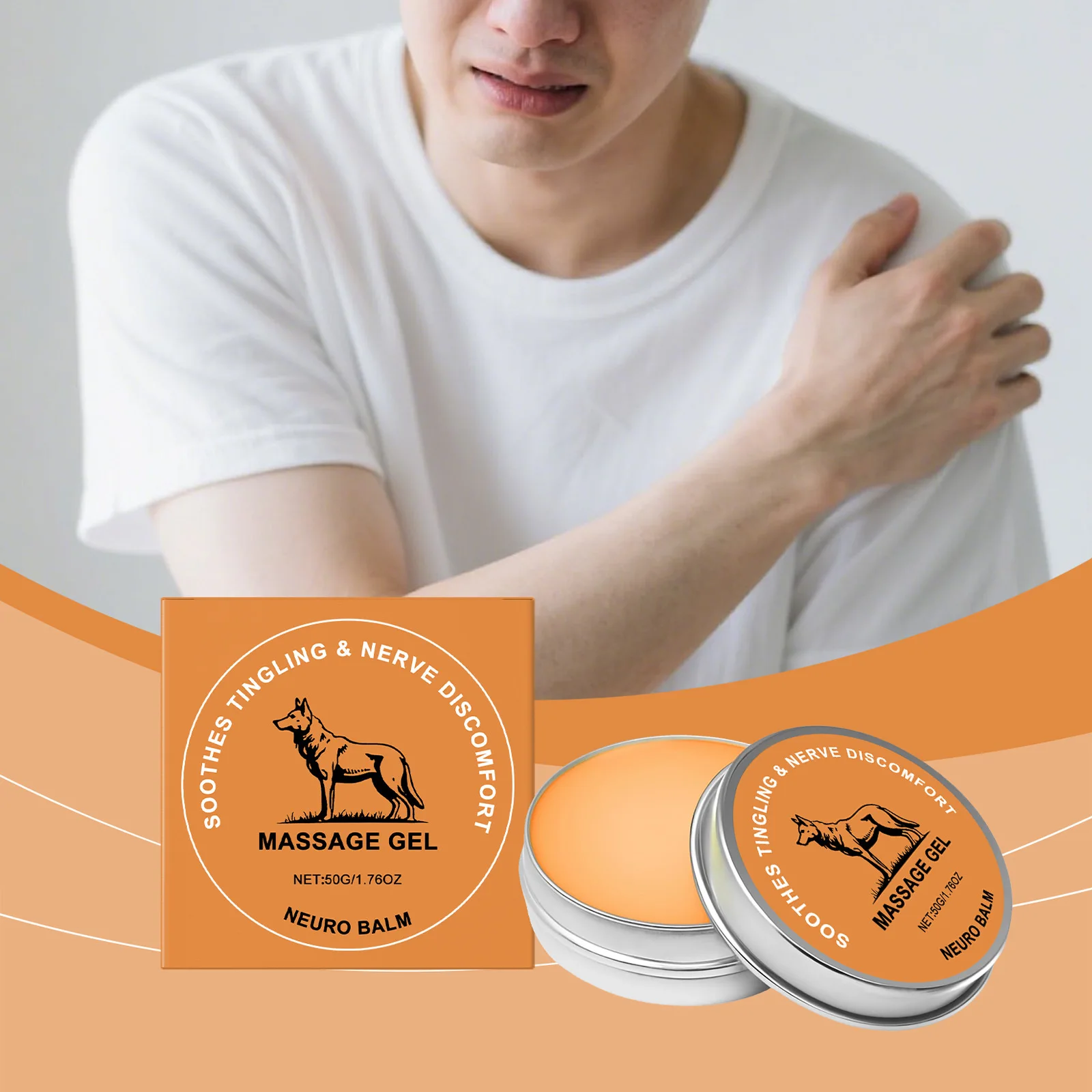Crema para el cuidado de las articulaciones, Gel de masaje corporal para el nervio muscular, calmante, reafirmante, Reduce la rigidez muscular, mejora la vitalidad, loción hidratante