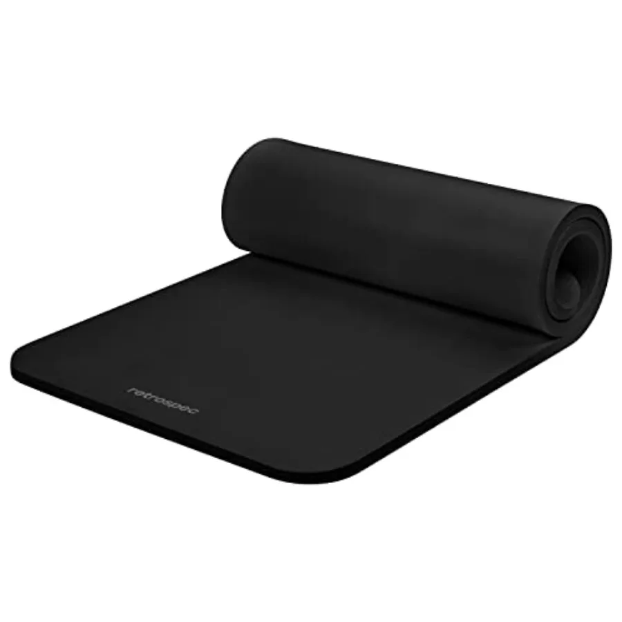 

Solana Yoga Mat 1" Thick w/Nylon Strap for Men and Women - Non Slip Exercise Mat for Home Yoga, Pilates, Stretching, Floor and