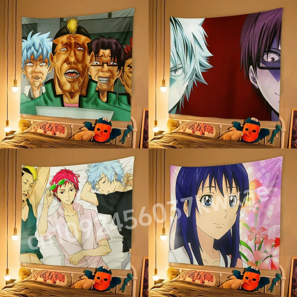 

1pc Japanese Anime Tapestry The Disastrous Life of Saiki K Dormitory Bedside Bedroom Decoration Hanging Rental House Tapestry