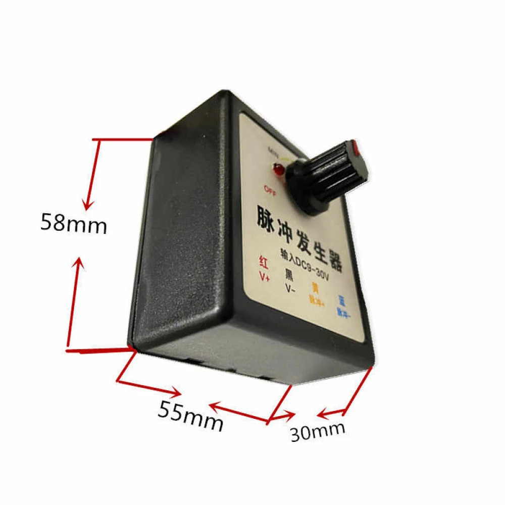 DC9-30V 10MA Stepper Motor Speed Regulator Pulse Generator 0-20KHZ Adjustable Knob Motor Speed Controller